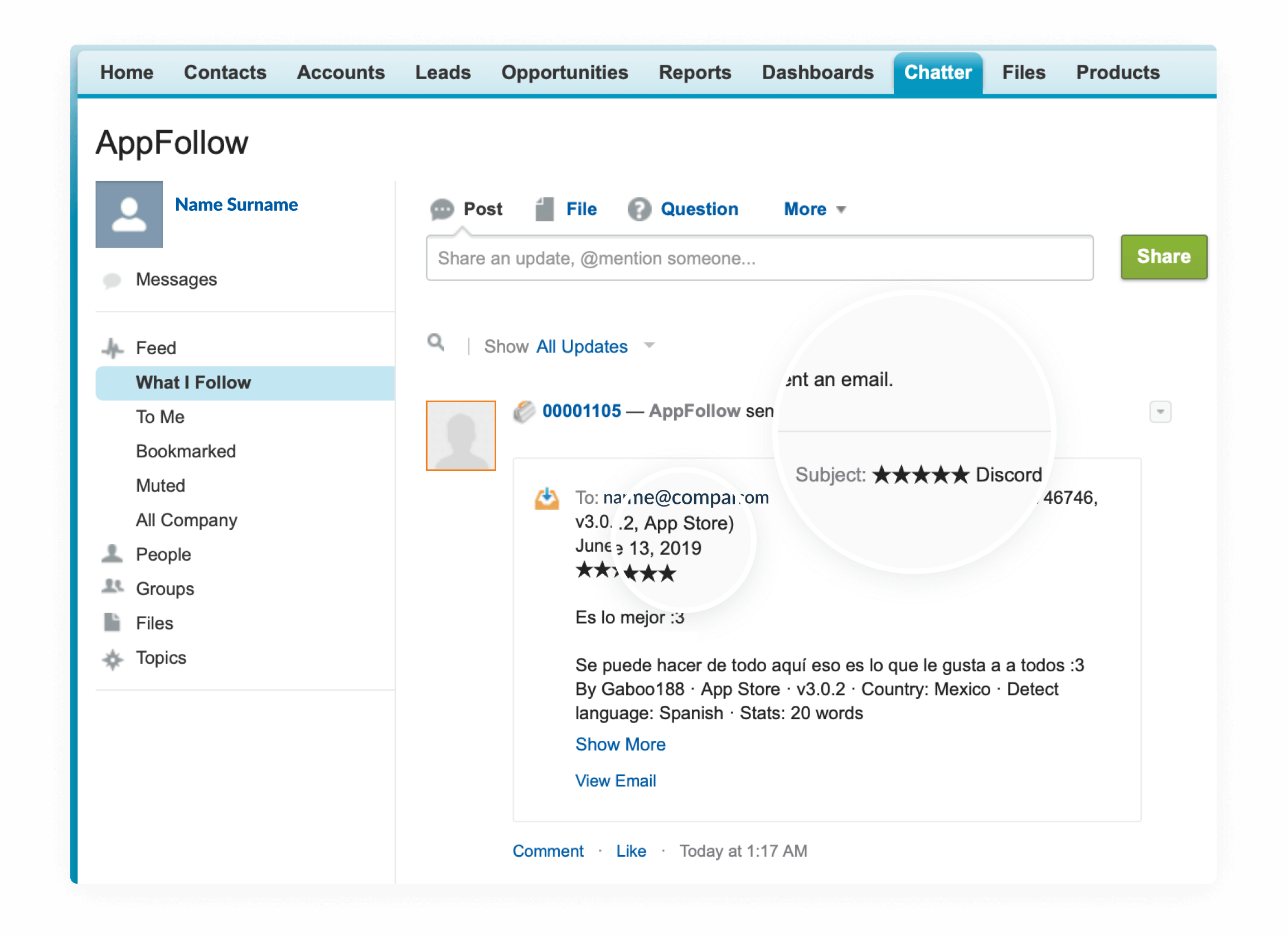 Salesforceとアプリレビューインテグレーション Appfollow Jp