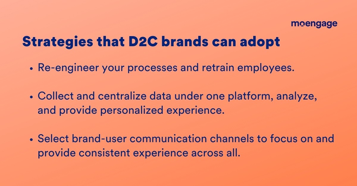 Strategies that D2C brands can adopt