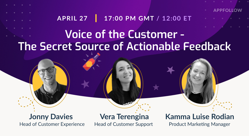 [Recording] Voice of the Customer (VoC): The Secret Source of Actionable Feedback