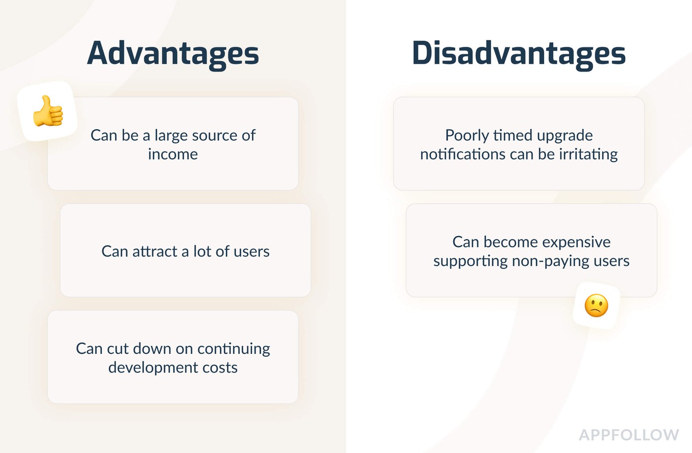 Advantages and disadvantages of choosing a freemium app pricing model